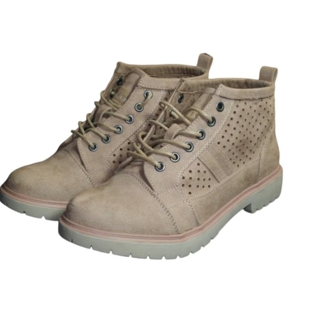 Rock & Candy by Zigi Tan Faux Suede Ankle low heel Boots | Size 8.5